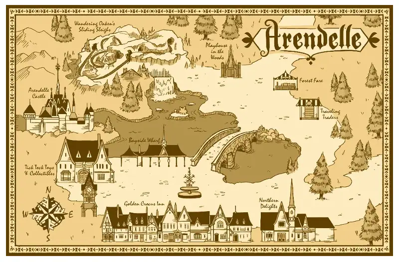 Mapa da Frozen Land